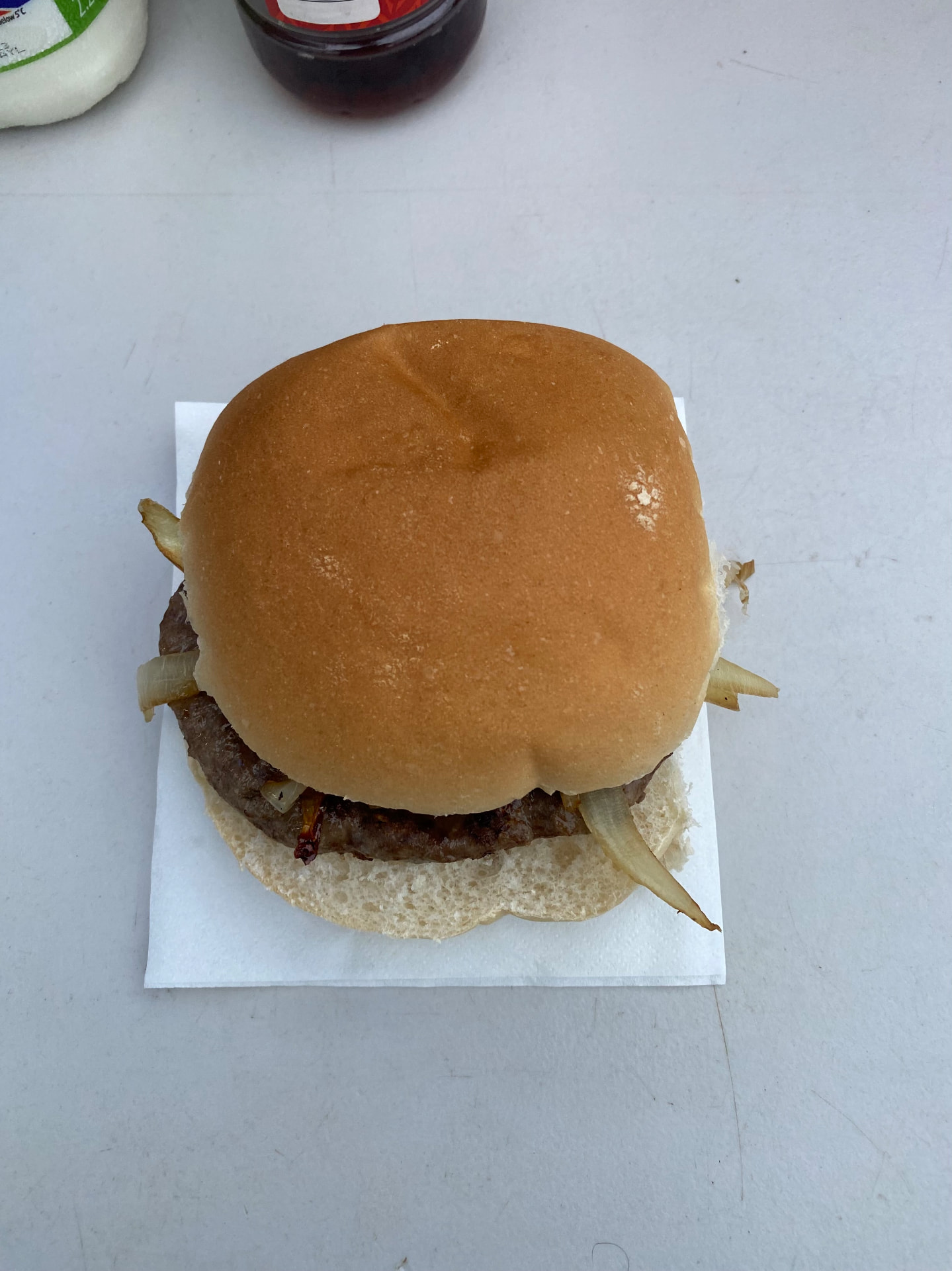 The £6 Racing Club Warwick burger closed in its soft white bap